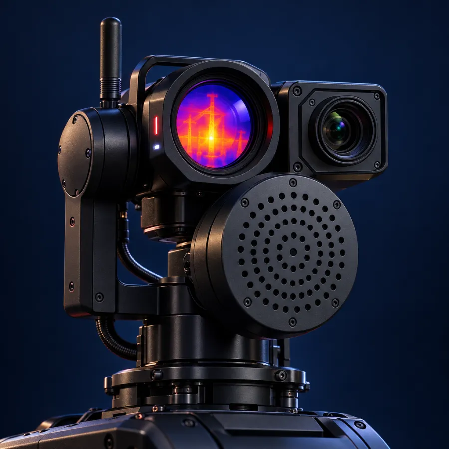APM-R multi-modal sensing payload close-up